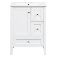Load image into Gallery viewer, Modern Bathroom Vanity With Sink, Freestanding Cabinet With Drawers And Shelves
