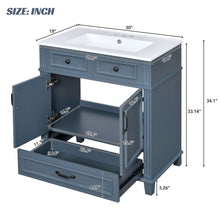 Load image into Gallery viewer, Bathroom Vanity With Sink, Storage Cabinet
