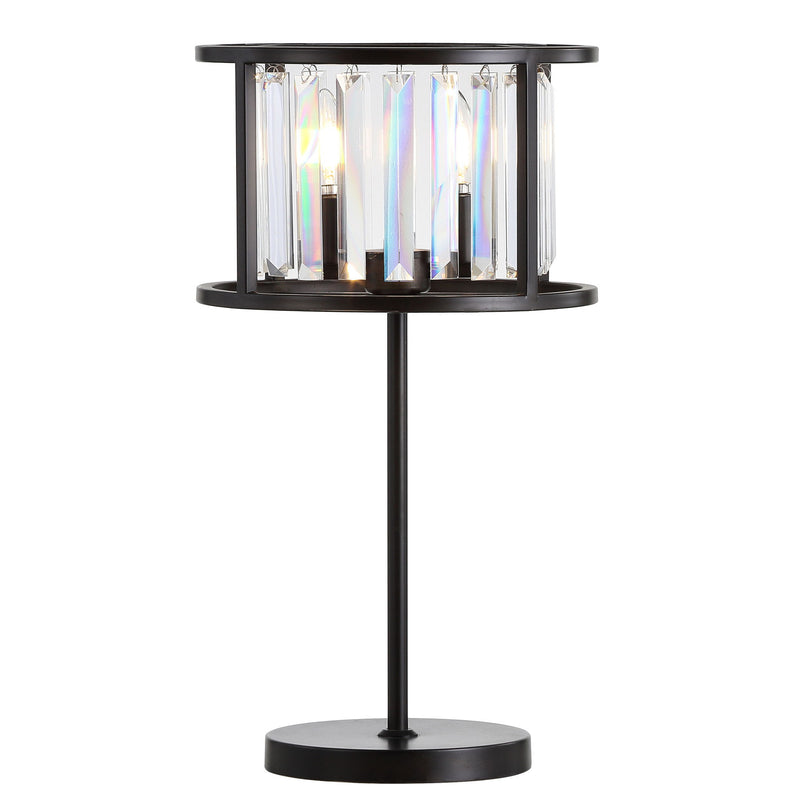 Novelty Table Lamp LED With Globe Shade - Antiqued Bronze