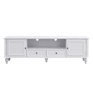TV Stand For TVs Up To 80", Entertainment Center With Open Compartment