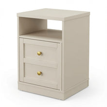Load image into Gallery viewer, Nightstand With Door &amp; Shelf, 2 Drawer Side Table
