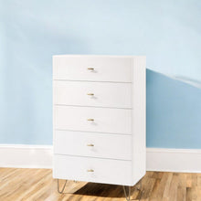 Load image into Gallery viewer, Five Drawer Chest / Accent Chest - White
