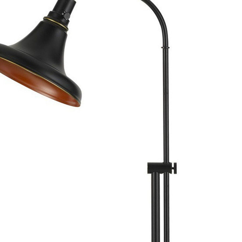Adjustable Traditional Shaped Floor Lamp With Bronze Dome Shade - Bronze