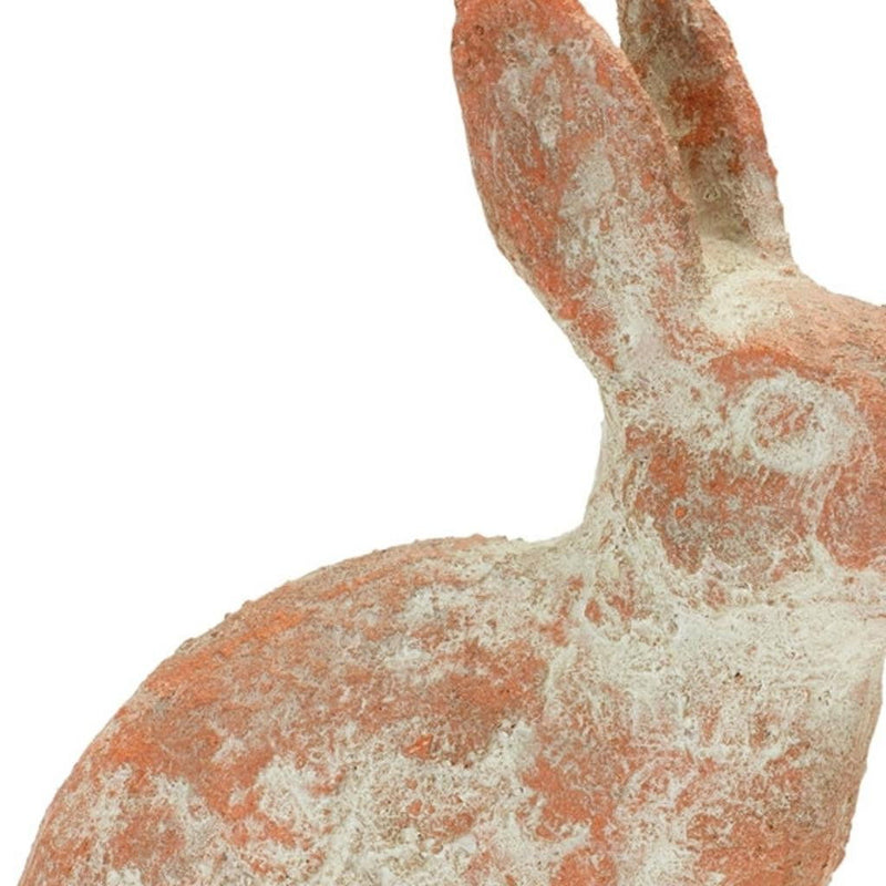Resin Rabbit Statue (Set of 2) - Pink And Gray