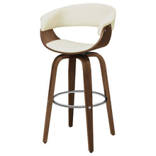 Load image into Gallery viewer, Swivel Bar Stool Elegant Design With Upholstery - Cream
