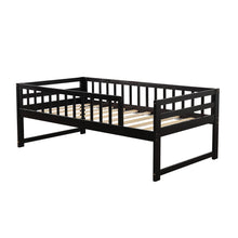 Load image into Gallery viewer, Orisfur. Twin Bunk Beds for Kids with Safety Rail and Movable Trundle bed
