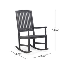 Load image into Gallery viewer, Muse - Outdoor Acacia Rocking Chair With Slat Design - Teak
