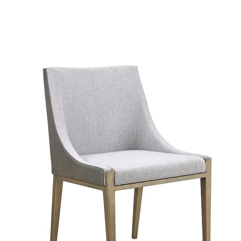 Upholstered Fabric Dining Side Chair - Gray
