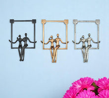 Load image into Gallery viewer, People Tabletop Sculpture (Set of 3) - Black / Pewter / Bronze
