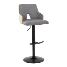 Load image into Gallery viewer, Stella - Contemporary Adjustable Barstool Stool With Swivel And Rounded T Footrest (Set of 2)

