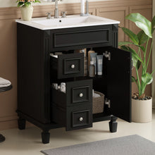 Load image into Gallery viewer, Bathroom Vanity With Sink, Compact Cabinet &amp; 2 Drawers And Adjustable Shelf
