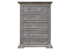 Load image into Gallery viewer, Solid Five Drawer Chest - Gray
