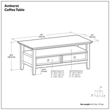 Load image into Gallery viewer, Amherst - Coffee Table - Hickory Brown
