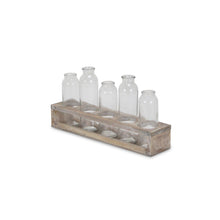 Load image into Gallery viewer, Cylinder Decorative Bottles (Set of 5) - Clear
