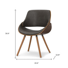 Load image into Gallery viewer, Wood Dining Parsons Chair - Brown / Walnut
