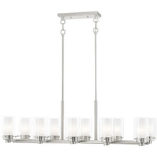 Load image into Gallery viewer, 12" Ten Light Dimmable Chandelier With Shades - Nickel
