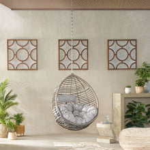 Load image into Gallery viewer, Morris Teardrop - Hanging Chair With Chain And Water Resistant Cushions
