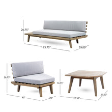 Load image into Gallery viewer, Hillcrest - V Shaped 4 Piece Sofa Set, Water Resistant
