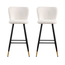 Load image into Gallery viewer, Modern Style Barstool, Tipped Ends, Suitable For Various Decoration Styles - White
