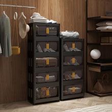 Load image into Gallery viewer, Folding Storage Cabinet With Magnetic Doors And Wheels
