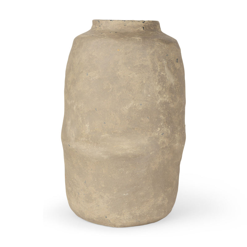 Mache Table Vase (729949) - Gray