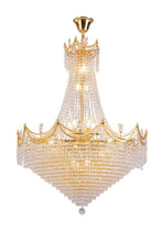 Load image into Gallery viewer, Empire Multi Light Crystal Metal Dimmable Chandelier - Clear / Gold
