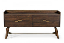 Load image into Gallery viewer, Solid Four Drawer Double Dresser - Brown

