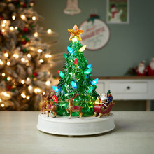 Load image into Gallery viewer, Plastic Trees Christmas Christmas Tree Tabletop Sculpture With LED - Red / Brown

