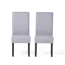 Load image into Gallery viewer, Amaranthine - Upholstered Dining Chair With High Back And Wood Legs (Set of 2) - Light Gray
