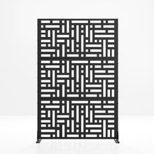 Load image into Gallery viewer, Three Panel Screen Room Divider (720022) - Black
