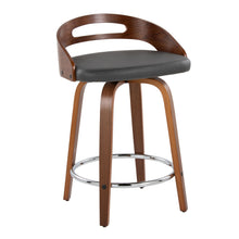 Load image into Gallery viewer, Cassis - Mid Century Modern Fixed Height Counter Stool With Swivel With Round Footrest (Set of 2)
