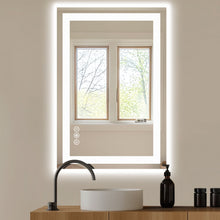 Load image into Gallery viewer, 24" Frameless Lighted Bathroom Vanity Mirror - Clear

