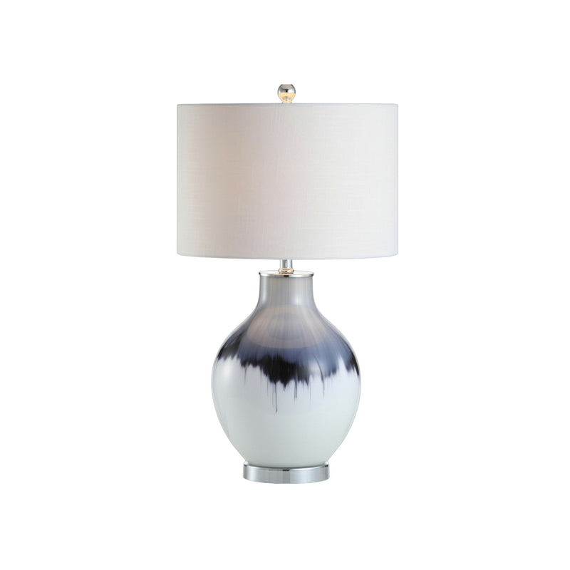 27" Novelty Table Lamp With Globe Shade - Blue