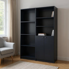 Load image into Gallery viewer, Bookcase With Two Doors (Set of 2) - Black
