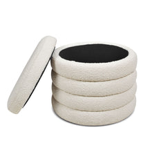 Load image into Gallery viewer, Fuji - Oversized Round Storage Ottoman
