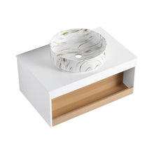 Load image into Gallery viewer, Floating Bathroom Vanity With Vessel Sink
