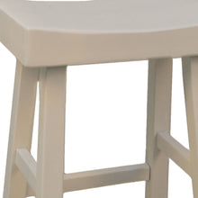Load image into Gallery viewer, Backless Counter Height Bar Chair With Footrest 25" - Antiqued White

