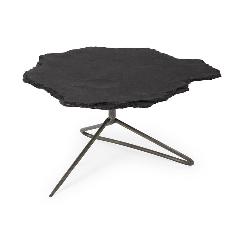 Metal Round Coffee Table - Black
