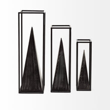 Load image into Gallery viewer, Framed Pyramid Sculpture - Black
