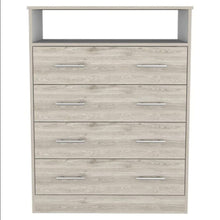Load image into Gallery viewer, 4 Drawer Dresser - Light Gray
