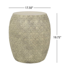 Load image into Gallery viewer, Outdoor Lightweight Concrete Side Table - Antique Yellow
