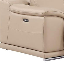 Load image into Gallery viewer, Leather Modular L Shaped 6 Piece Corner Sectional With Console - Beige
