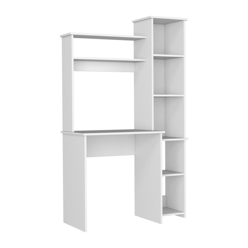 Computer Desk With Hutch (737958) - White