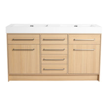 Load image into Gallery viewer, Freestanding Bathroom Vanity With Resin Sink, Soft-Closing Doors And Drawers
