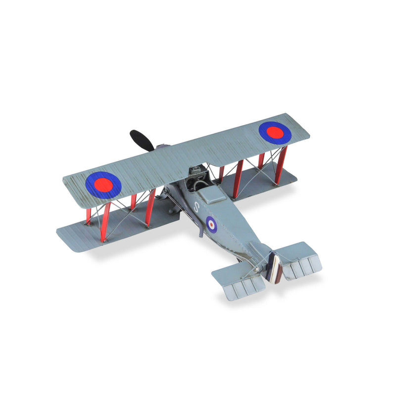 Hand Painted 1916 Bristol F28 Fighter Plane Model Airplane - Red / Gray
