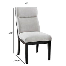 Load image into Gallery viewer, 2 Tone Chairs With Tapered Legs (Set of 2) - Beige / Black / Black
