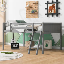 Load image into Gallery viewer, Low Loft Bed With Adjustable Ladder
