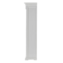 Load image into Gallery viewer, 39" Solid Wood Frame Curio Cabinet With Glass Doors - Off White
