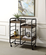 Load image into Gallery viewer, Vorrik - Serving Cart - Black / Walnut
