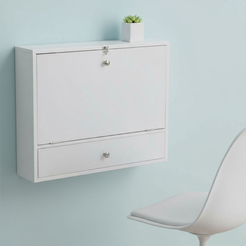 Wall Mounted Floating Desk - White